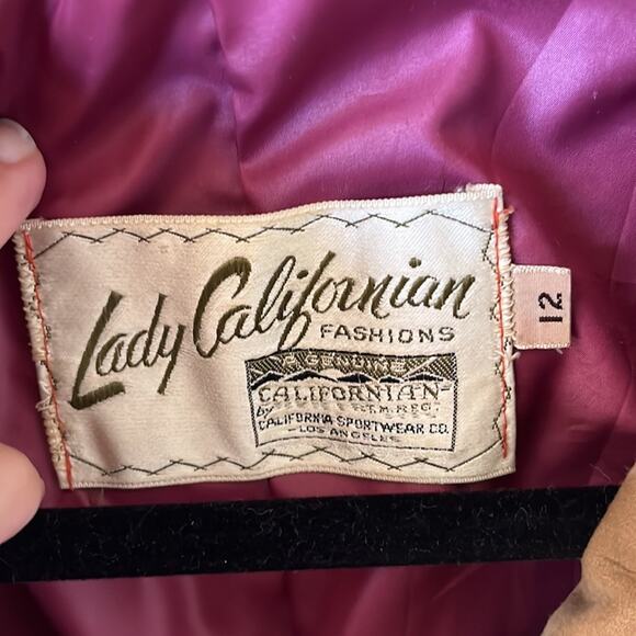 Vntg Boho 70’s Lady California tan suede Penny Lane western festival jacket. - Picture 2 of 11